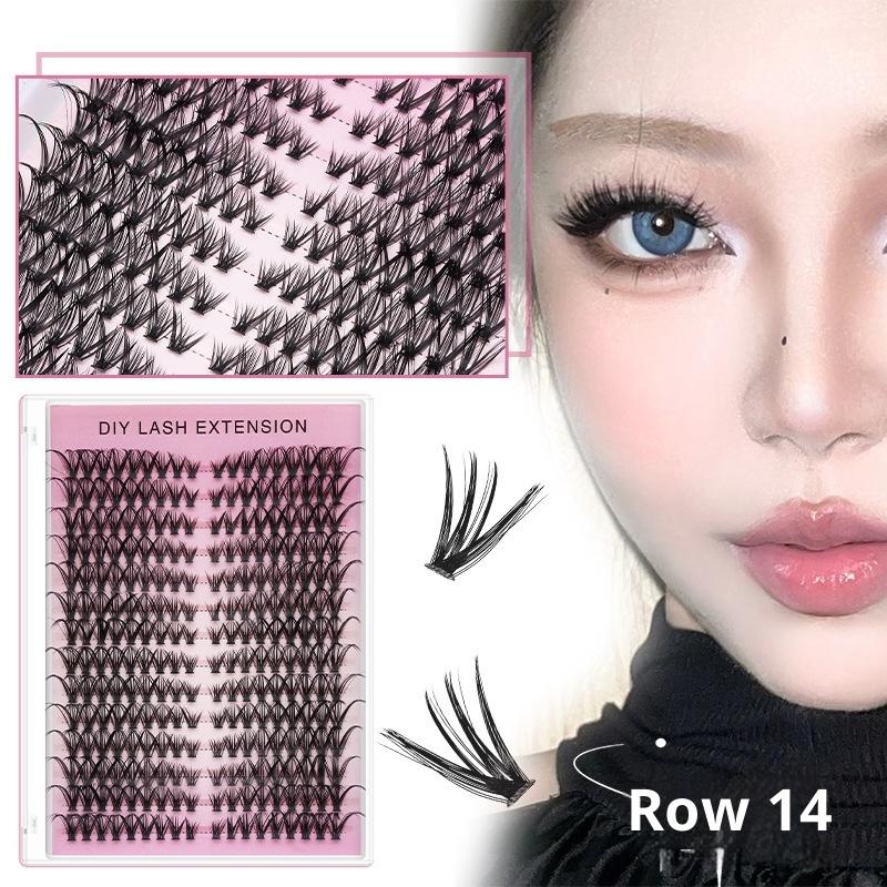 Eyelash Extension Home Service - 14‑Row Volumetric Individual Cluster Lashes DIY