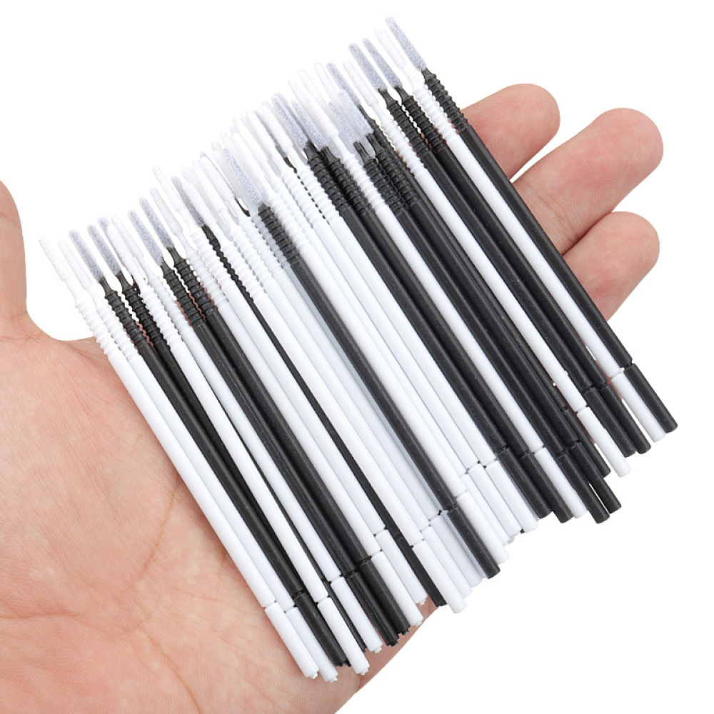 Eyelash Extension Permanent - Lash Extension Cleaning Spiral Cotton Swabs