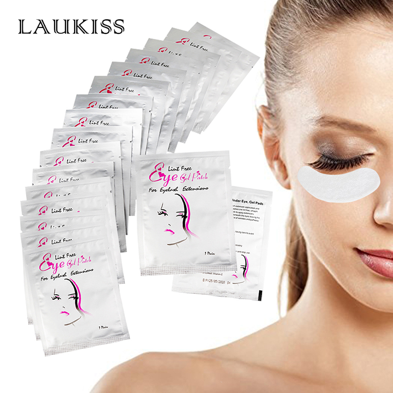Laukiss 50/100/200Pairs Eyelas - Eyelash Extension Eye Mask recension och pris