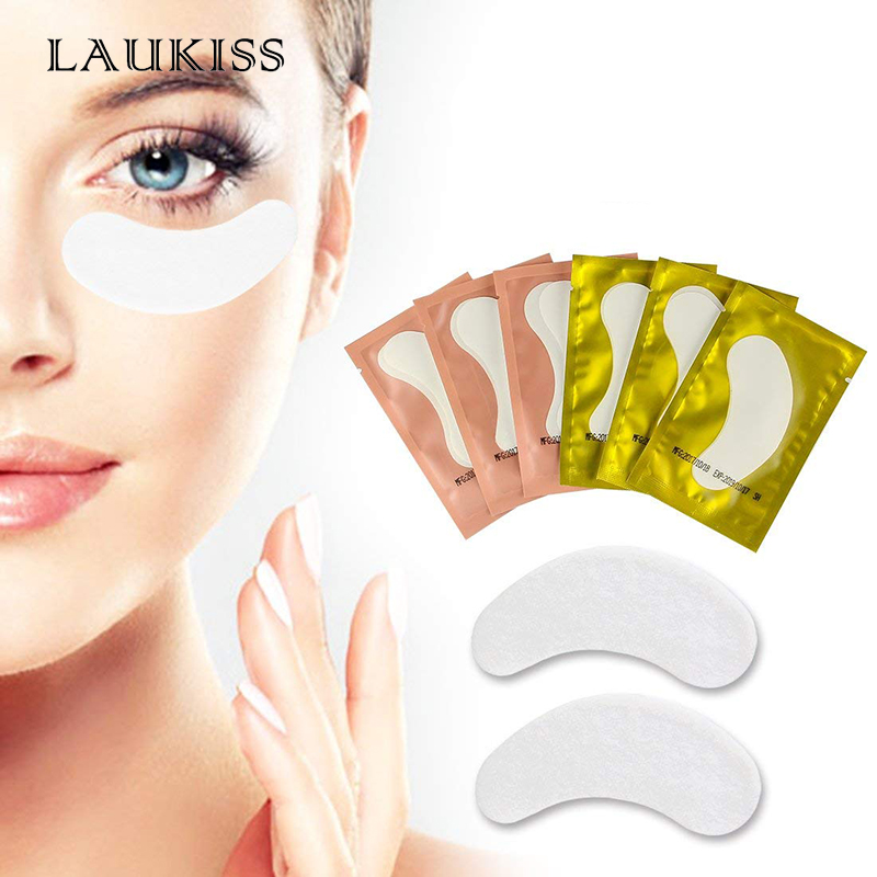 Laukiss 50/100/200Pairs Eyelas - Eyelash Extension Eye Mask recension och pris