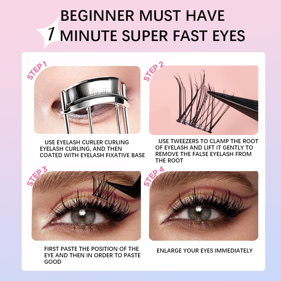 Self Adhesive DIY Lashes No Gl - Eyelash Extension Home Service recension och pris