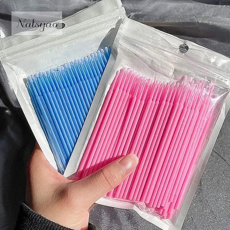 100Pcs Micro Cotton Swab Eyela - Eyelash Extension Removal recension och pris