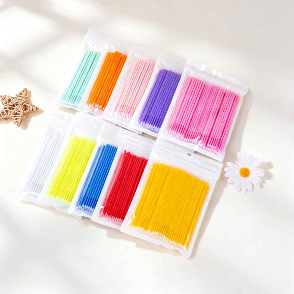 100PCS Removing Swab Micro Bru - Eyelash Extension Removal recension och pris