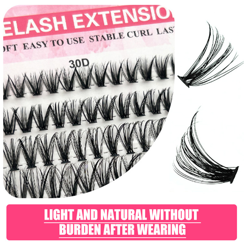 30 Rows DIY False Lashes Clust - Eyelash Extension Home Service recension och pris