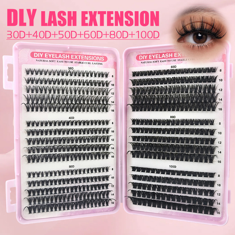 30 Rows DIY False Lashes Clust - Eyelash Extension Home Service recension och pris