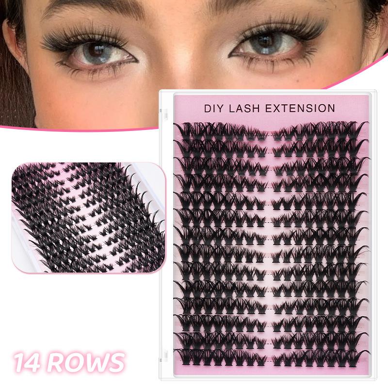 14‑Row Volumetric Individual C - Eyelash Extension Home Service recension och pris