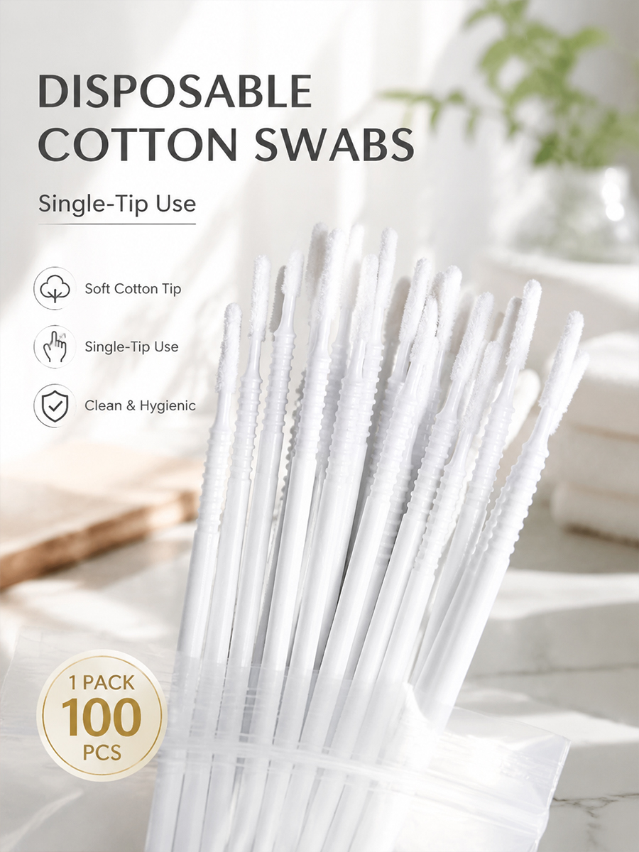 Disposable Long Cotton Swabs E - Eyelash Extension Removal recension och pris