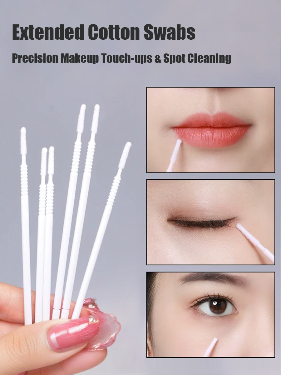 Disposable Long Cotton Swabs E - Eyelash Extension Removal recension och pris