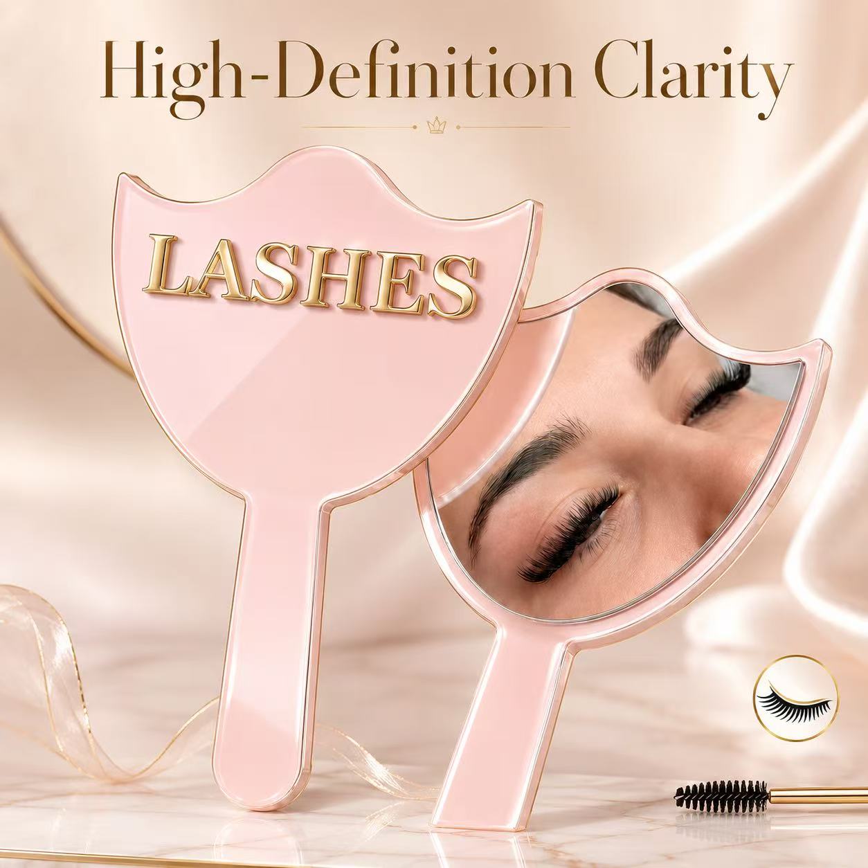 HD Glass Lash Extension Mirror - Eyelash Extension Eye Mask recension och pris