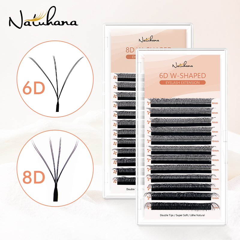 NATUHANA C D L LU Curl Premade - Eyelash Extension Double Volume recension och pris