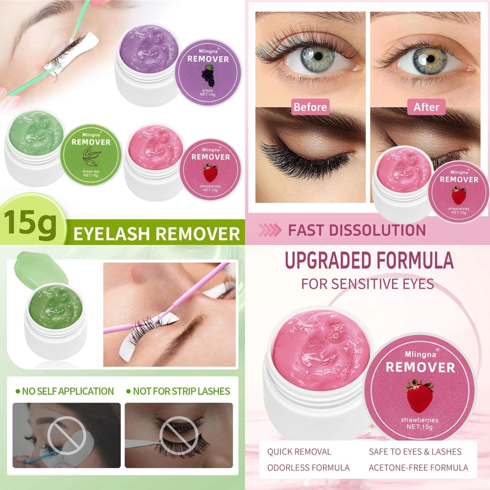 1pcs Eyelash Glue Remover Crea - Eyelash Extension Removal recension och pris