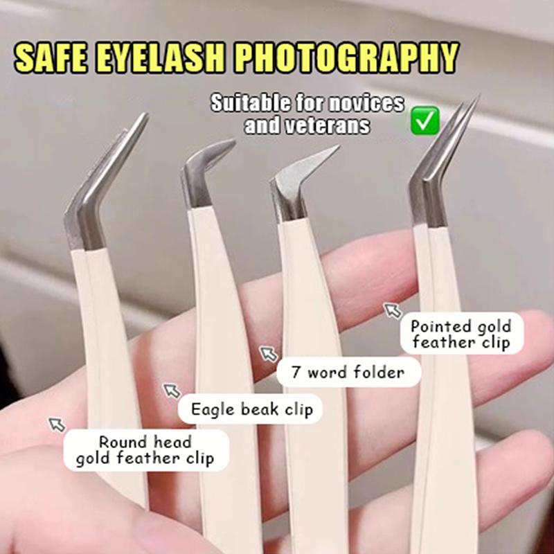 False Eyelash Tweezers With St - Eyelash Extension Home Service recension och pris
