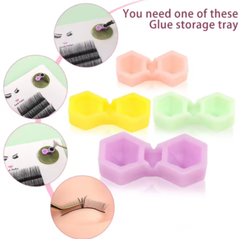 Lash Glue Cups Dual Hole Cone  - Eyelash Extension Volume Lashes recension och pris
