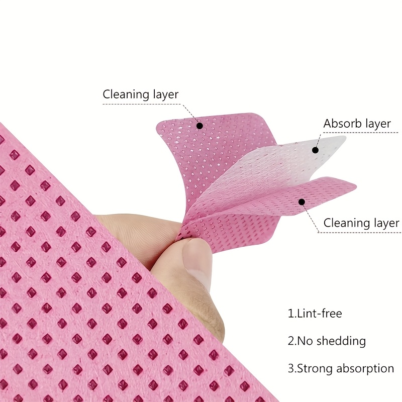 50/100/200pcs Lint-Free Nail W - Eyelash Extension Removal recension och pris