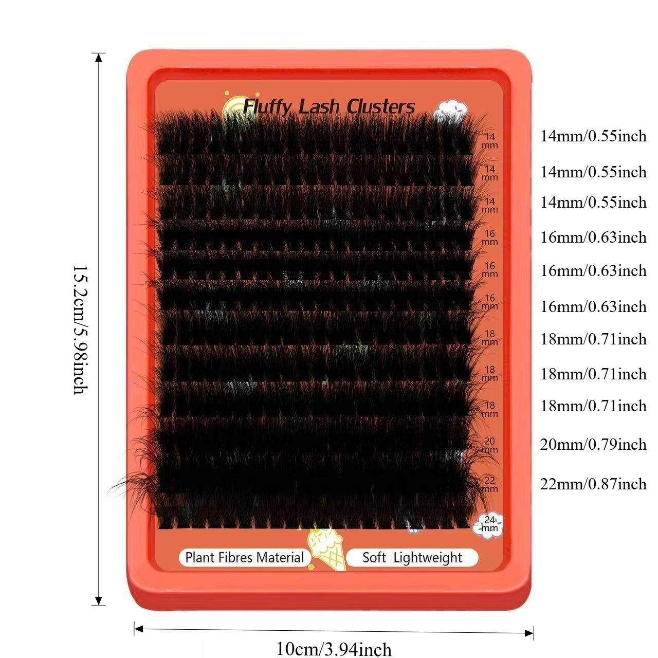 80D-100D 8D Fluffy Cluster Las - Eyelash Extension Home Service recension och pris